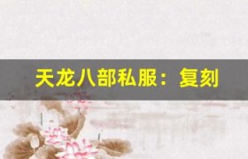 天龙八部私服：复刻 2013 年经典，带你回到最初的天龙！