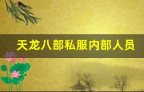 天龙八部私服内部人员爆料：这 3 个服务器即将关服跑路！